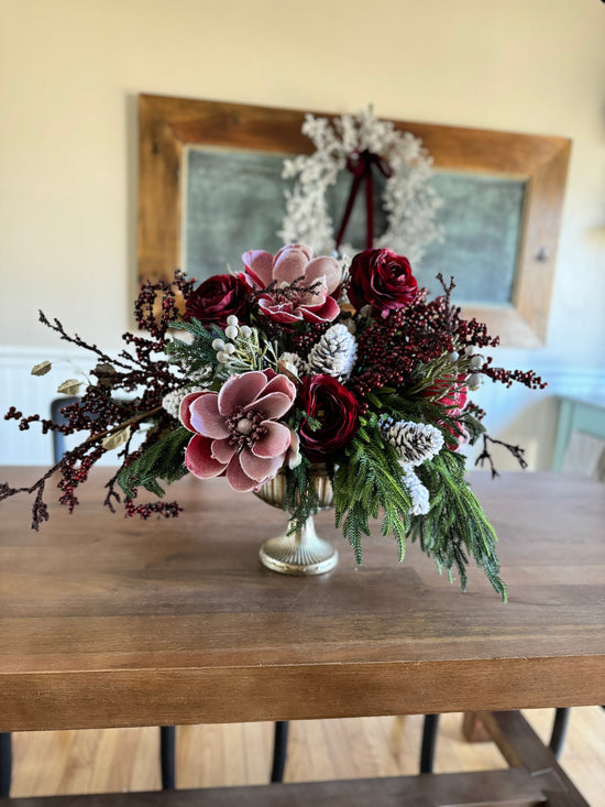 Snowy Winter Centerpiece