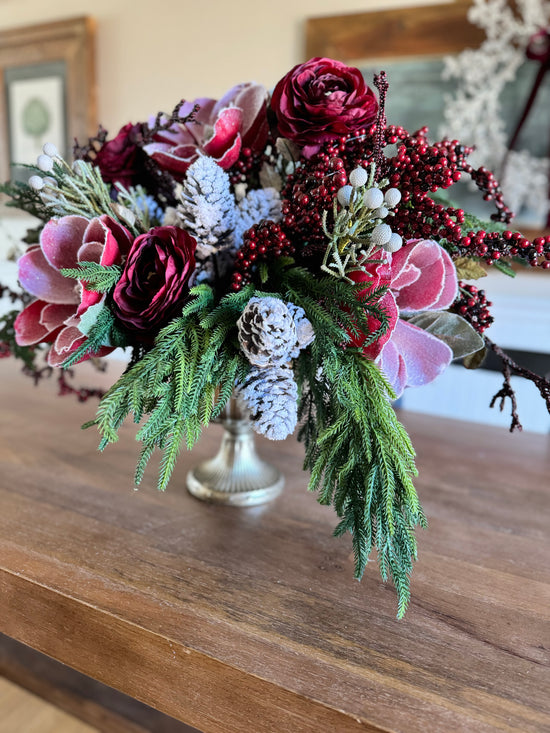 Snowy Winter Centerpiece