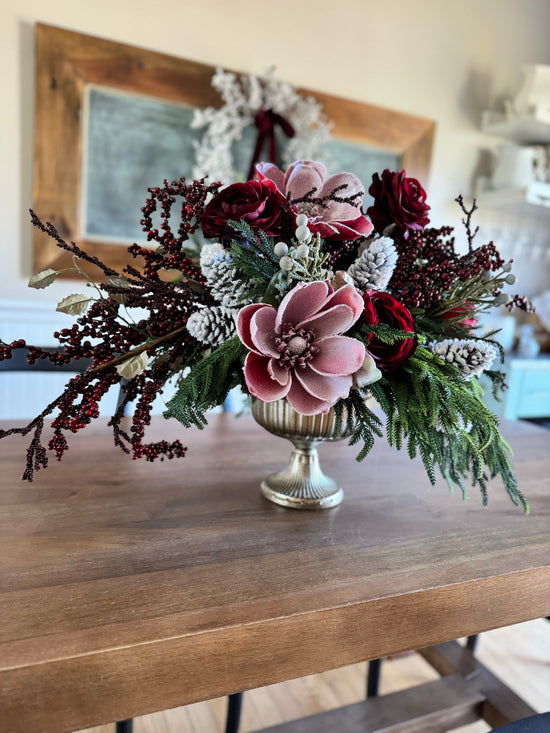 Snowy Winter Centerpiece