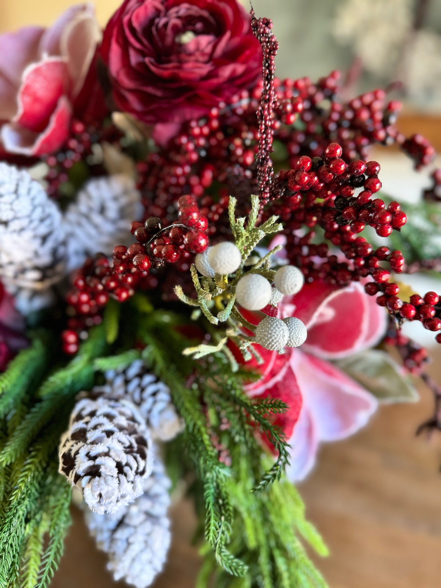 Snowy Winter Centerpiece