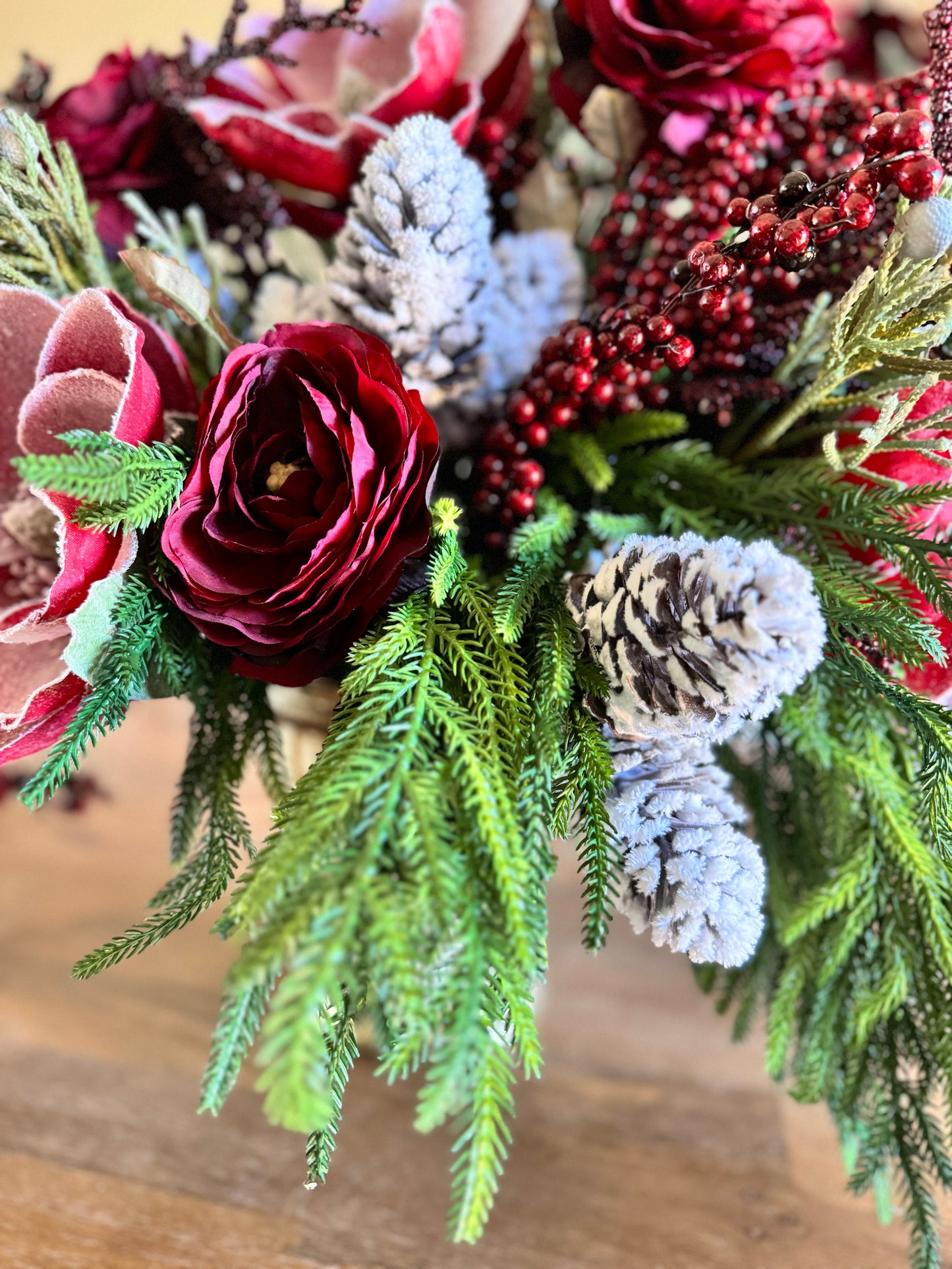 Snowy Winter Centerpiece