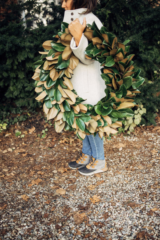 XLarge Faux Layered Magnolia Wreath