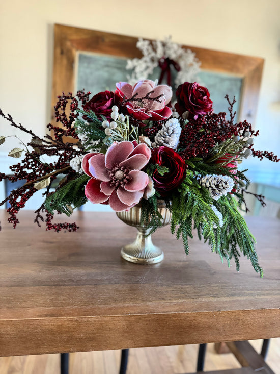 Snowy Winter Centerpiece