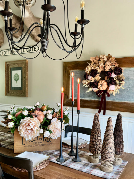 Set of 3 Pinecone Topiaries