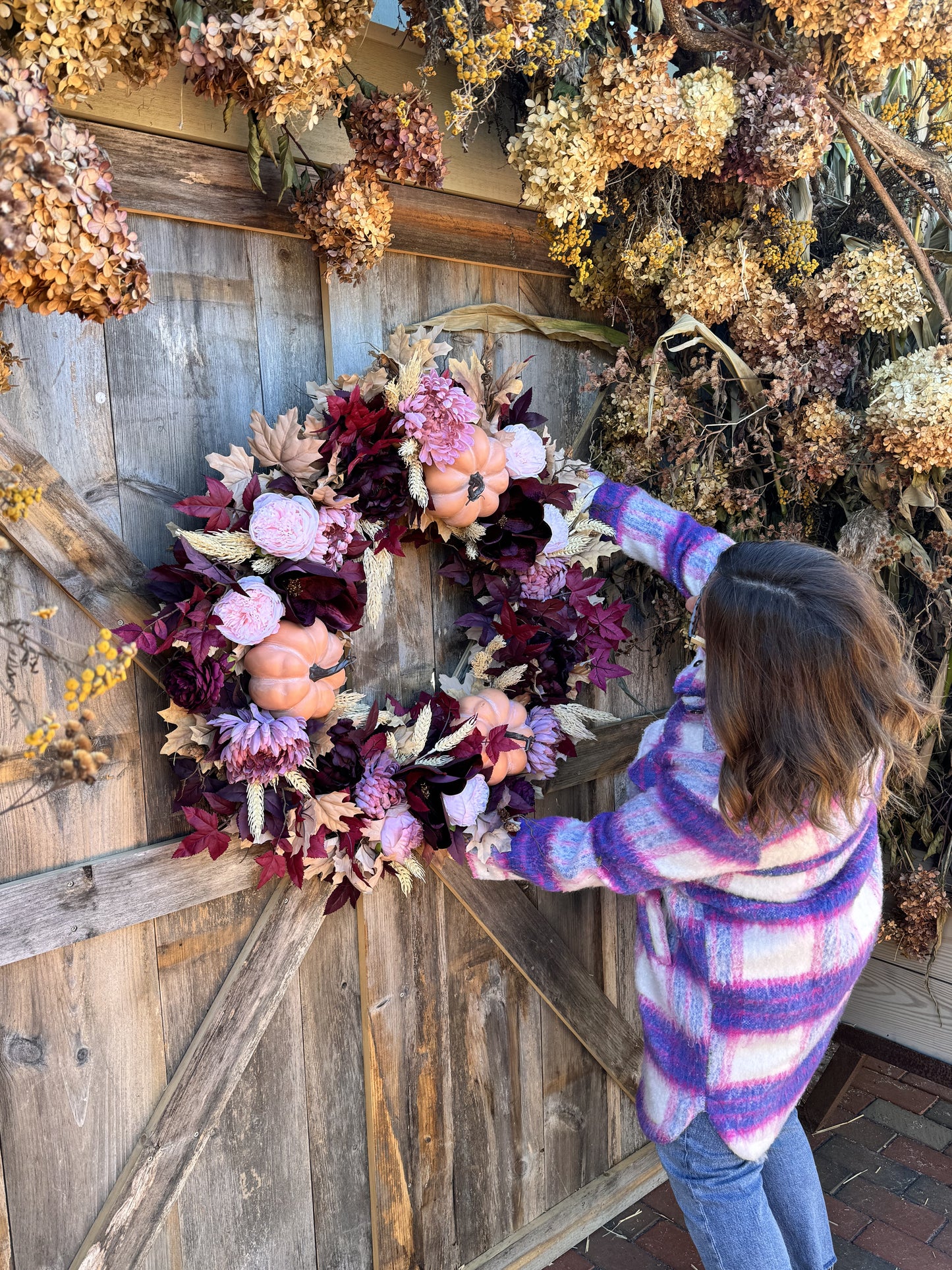 XLarge Romantic Fall Wreath