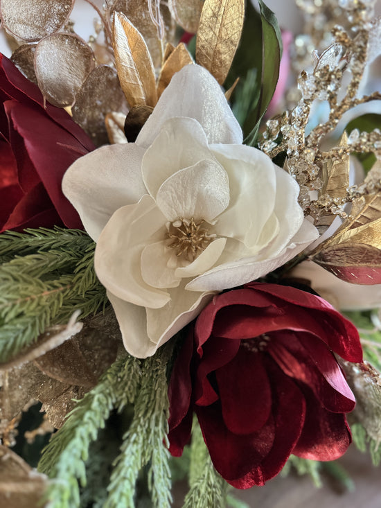 Crystal Twig & Magnolia Centerpiece