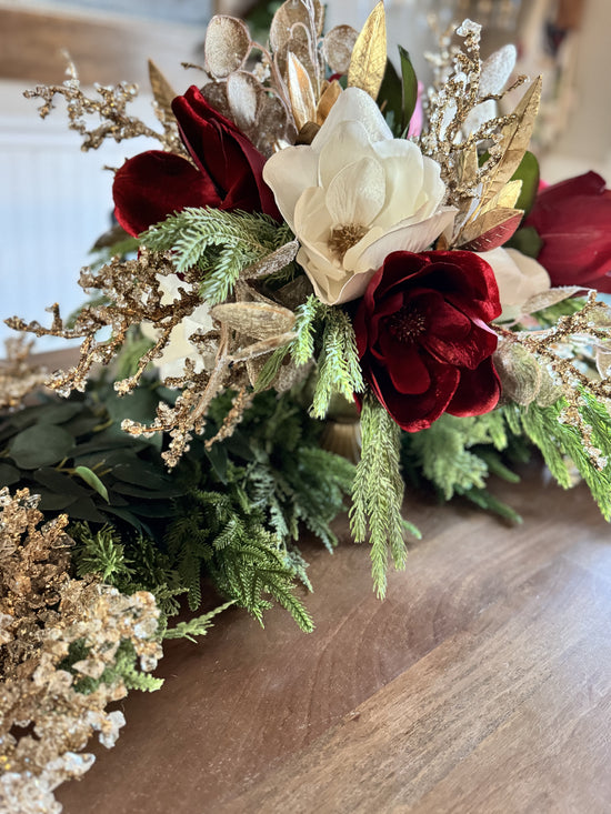 Crystal Twig & Magnolia Centerpiece