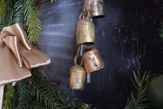 The Cedar and Pine Jingle Bell Wreath